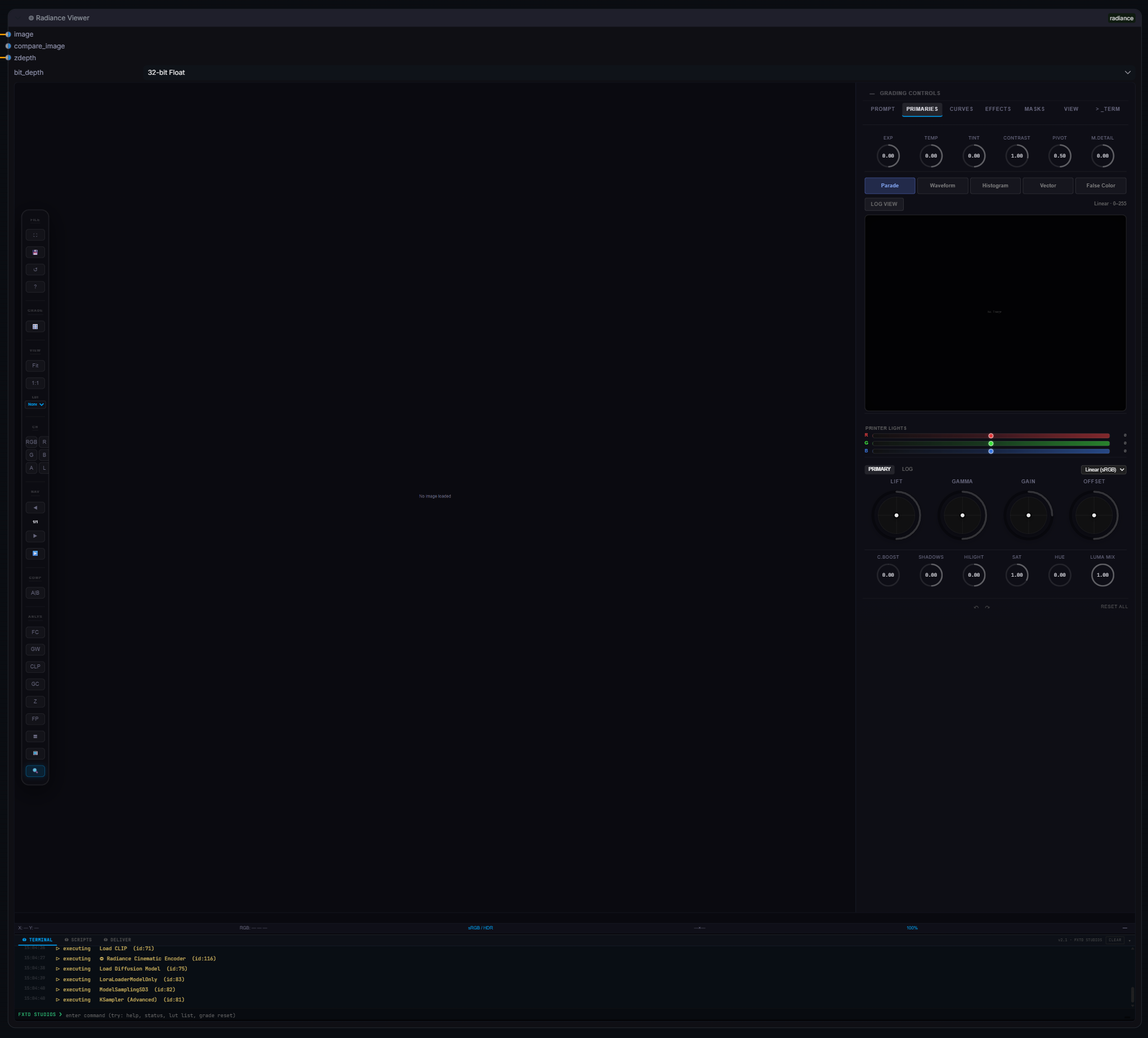 Radiance Pro Viewer Interface